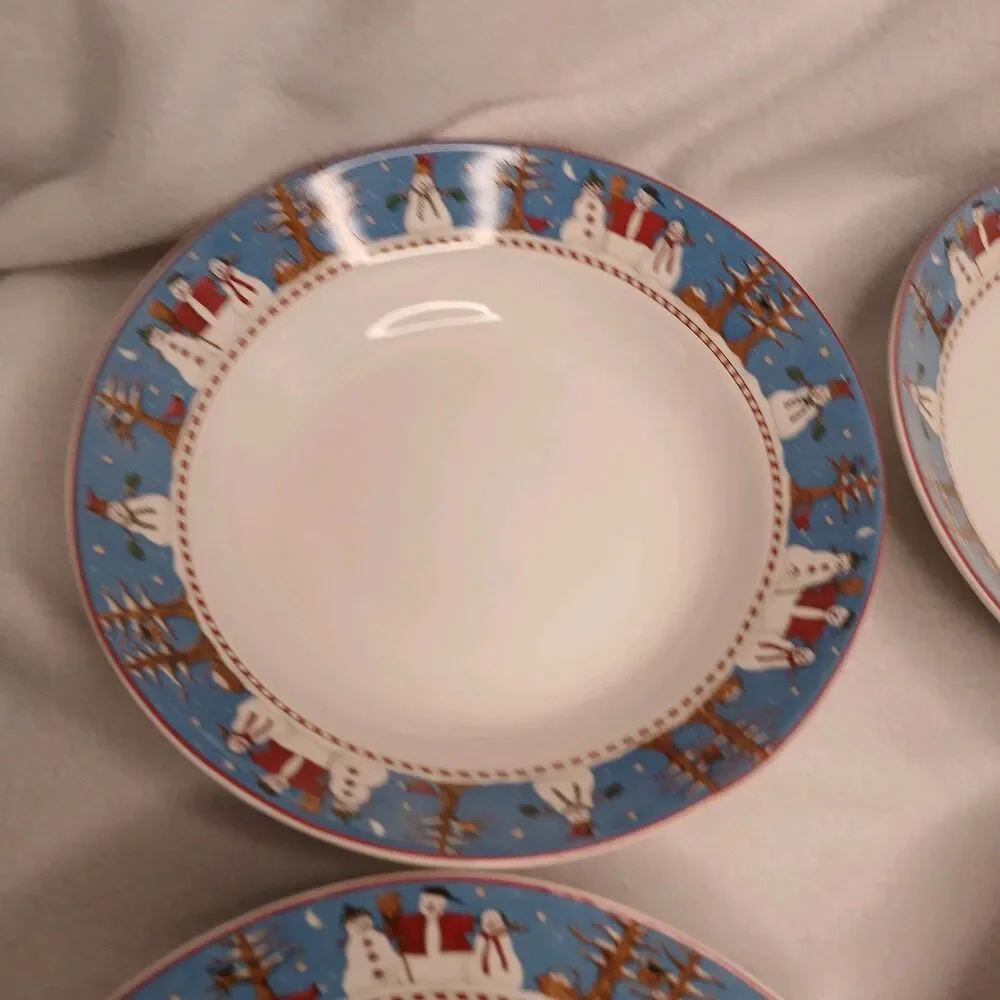 4 Coupe Soup Bowls Debbie Mumm Sakura 7